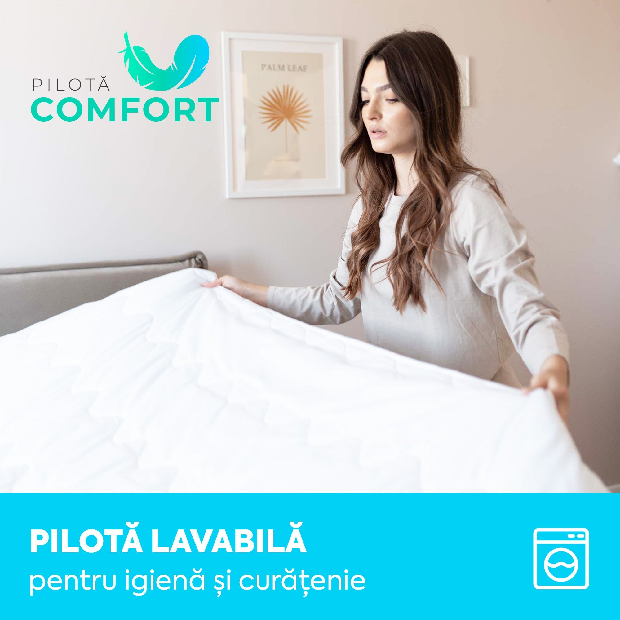 Pilotă Comfort cu microfibră, husă microfibră, 200x200 cm-Pilotă-Prestige Home-Prestige Home