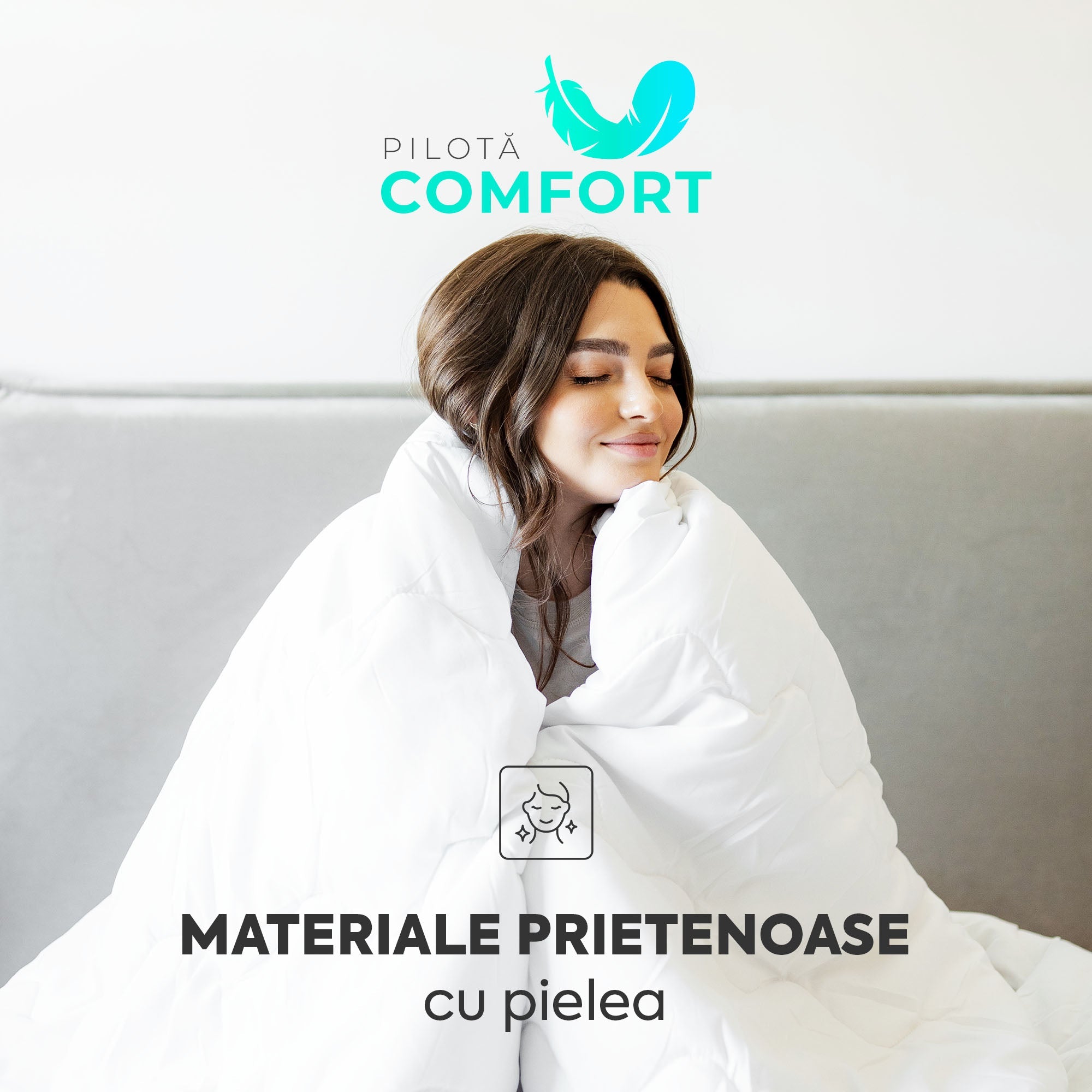 Pilotă Comfort cu microfibră, husă microfibră, 140x200 cm-Pilotă-Prestige Home-Prestige Home
