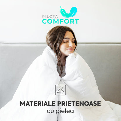 Pilotă Comfort cu microfibră, husă microfibră, 140x200 cm-Pilotă-Prestige Home-Prestige Home