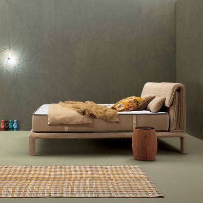 Saltea Ideal Sleep HOTEL SERIES LUX, superortopedică, cu spumă poliuretanică și arcuri, husă cu aerisire optimă, Grosime 25 cm - Prestige Home